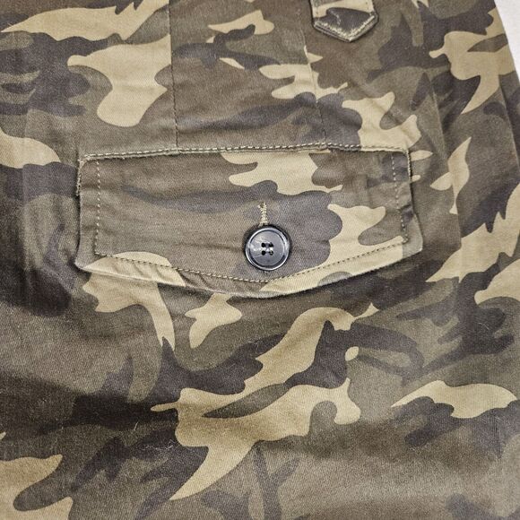 ELOQUII Cargo Pants Camo Plus Size 26 Cotton Stretch Ankle Zip Modern Casual - Picture 8 of 14